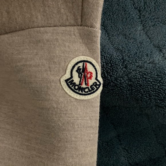Moncler Tan/Mauve Sweater with Burgundy/light pink Trim - Picture 3 of 5